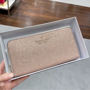 Kate spade Tinsel Boxed Large Continental Wallet